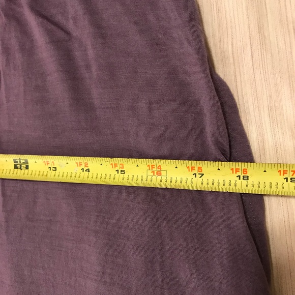 Ibex 100% Merino Wool Purple Wrap Dress with Pockets Size Small - Picture 6 of 8